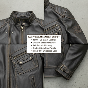 Giacca in <span class=keywords><strong>Pelle</strong></span> Pieno Fiore 100% Personalizzata da <span class=keywords><strong>Uomo</strong></span>, Stile Vintage Invecchiato, Produzione OEM/ODM, Personalizzazione Completa, Ordini all'Ingrosso - Product Image 2