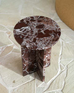 Đá Cẩm Thạch sang trọng Đồ nội thất phòng khách bàn tròn basse Salon ROSA levanto đá cẩm thạch bên Bàn cà phê - Product Image 6