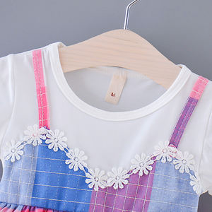 Vestido de Fiesta de Cumpleaños para Niñas Pequeñas, Diseño Sencillo con Estampado, Estilo Princesa, Fabricación China OEM - Product Image 2