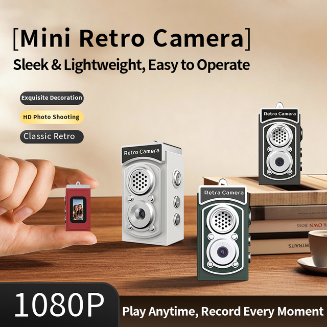 Cross-Border Bestseller Retro Children's Classic CCD Sensor MicroSD Support Plastic Material Digital Camera