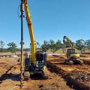 Rainbow Machinery Chine Mini-excavatrice économique à moteur, accessoire de forage de trous de poteaux, <span class=keywords><strong>tarière</strong></span> de 6 tonnes, adaptée - Product Image 4