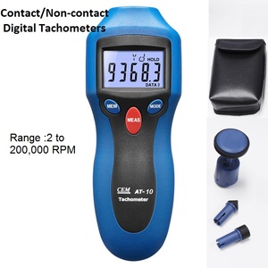Kỹ thuật số không tiếp xúc Laser Cảm biến ảnh tachometer 2 đến 99,999 vòng/phút Độ chính xác tốc độ mét với bao gồm pin - Product Image 2