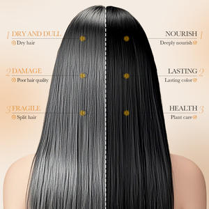 ผลิตภัณฑ์แบรนด์ส่วนตัว: น้ำยาย้อมผมสีดำขิงและโสม 500 มล. - สีน้ำตาลวอลนัทดำธรรมชาติ - Product Image 4