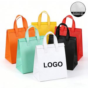 Sac isotherme personnalisé en non-tissé de qualité alimentaire avec motif lettres, écologique et portable pour le transport et le stockage de gâteaux - Product Image 1