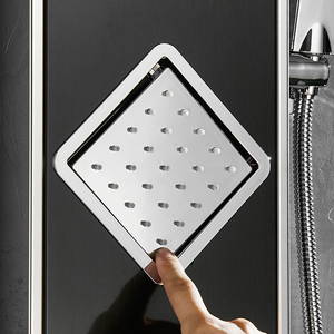 <span class=keywords><strong>Panel</strong></span> <span class=keywords><strong>de</strong></span> <span class=keywords><strong>ducha</strong></span> termostático negro FLG baño, <span class=keywords><strong>panel</strong></span> <span class=keywords><strong>de</strong></span> <span class=keywords><strong>ducha</strong></span> <span class=keywords><strong>de</strong></span> lluvia <span class=keywords><strong>de</strong></span> acero inoxidable con cascada - Product Image 4