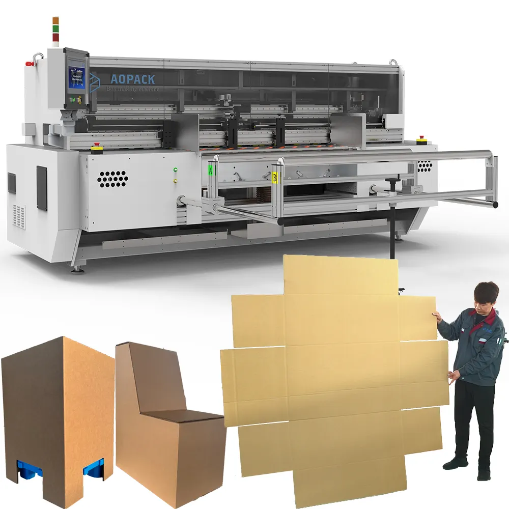 Aopack Tool Less World Beating Machines Specialized in Corrugated Cardboard Box Making