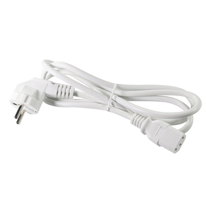Cable de Alimentación con Conector Schuko IEC C13, Revestimiento de PVC Blanco, Diseño Integrado de Cobre, para Equipos Mecánicos y Ollas Eléctricas - Product Image 2