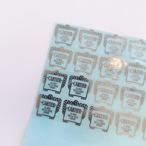 Distintivo galvanico personalizzato argento metallizzato 3d decalcomania oro rosa logo del marchio elettroformato nichel etichetta metallo trasferimento adesivo - Product Image 2