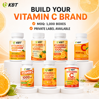 Comprimés de Vitamine C 1000mg à Faible MOQ, Marque Privée OEM, pour le Blanchiment de la Peau