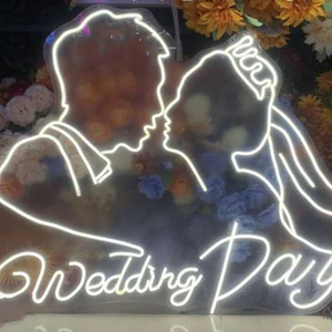 Neon ánh sáng ban đêm dấu hiệu tường nghệ thuật trang trí dấu hiệu tùy chỉnh thực hiện Chào mừng bạn đến đám cưới của chúng tôi treo neon ánh sáng Neon dấu hiệu cho tiệc cưới - Product Image 4