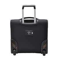 Valise cabine extensible en nylon pour hommes et femmes avec 2 roulettes pivotantes, bagage à roulettes, sac de pilote