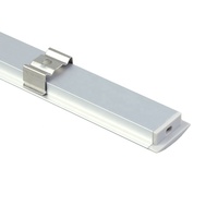 Profilé LED encastré pour cloison sèche 17x8mm en aluminium extrudé avec services de pliage, découpe et soudure