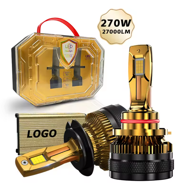 DGLS X23 High Power 270w 27000lm 6500k H11 9005 9006 9012 Led Headlight Bulb H4 H7 H11 H13 Led Headlights for Cars Auto