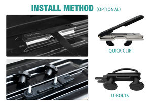 Boîte de toit <span class=keywords><strong>sportive</strong></span> ABS+PC Warhead la plus vendue, ouverture double latérale, conception étanche, bande d'étanchéité, clips rapides, 204*80*35cm, 300L-400L - Product Image 3