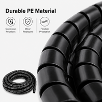 Protector de Cables Electrónicos Reutilizable Ecológico, Banda Protectora Antiestática Resistente a la Corrosión, Envoltura en Espiral de PE, Tubo Flexible