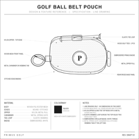 Pochette d'accessoires de golf PRIMUS GOLF en polyester durable, mousqueton pivotant, service ODM personnalisé pour pochette d'accessoires de golf