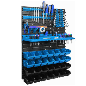 Atölye duvar rafı garaj rafları 576X780 duvar rafı istifleme 28 kutuları Pegboard plastik aracı duvara montaj eşya kutuları araç kutusu - Product Image 2