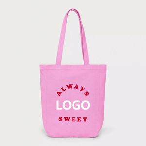 Bolsa de Compras de Algodón Reciclable, Estilo Tote, Plegable, Reutilizable, con Logotipo Impreso Personalizado - Product Image 1