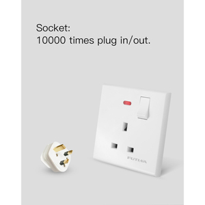 FUTINA BS UK interruttori elettrici <span class=keywords><strong>presa</strong></span> <span class=keywords><strong>presa</strong></span> 250V 3 Pin <span class=keywords><strong>presa</strong></span> a <span class=keywords><strong>muro</strong></span> multipresa - Product Image 6