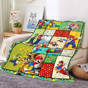 Manta de Peluche de Franela con Diseño de Super <span class=keywords><strong>Mario</strong></span> <span class=keywords><strong>Bros</strong></span>, de Alta Calidad, Personalizable, Temática de Dibujos Animados, Superventas - Product Image 1