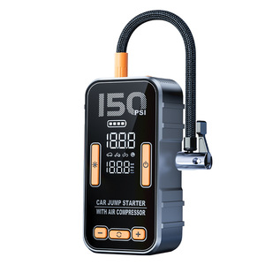 Arrancador de Coches con Compresor de Aire de 150 PSI, Pantalla Digital, Inflador de Neumáticos Portátil de 12V, Fuente de Alimentación de Emergencia - Product Image 1