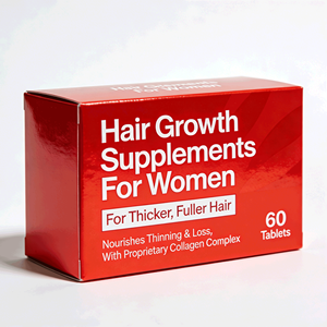 Compléments Capillaires pour Femmes : Extrait Herbal, Biotine, Cheveux Plus Épais et Volumineux, Nourrit les Cheveux Fins et la Chute de Cheveux, Collagène Exclusif, Brun - Product Image 1