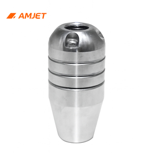 หัวฉีดเทอร์โบ AMJET 40-60LPM สำหรับทำความสะอาดท่อ หัวฉีดแรงดันสูงสำหรับขจัดสนิม หัวฉีดทำความสะอาดประสิทธิภาพสูง - Product Image 1