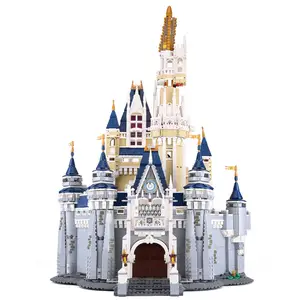 Blok Bangunan 71040 Disneying Castle dengan Led Light Bricks Toy