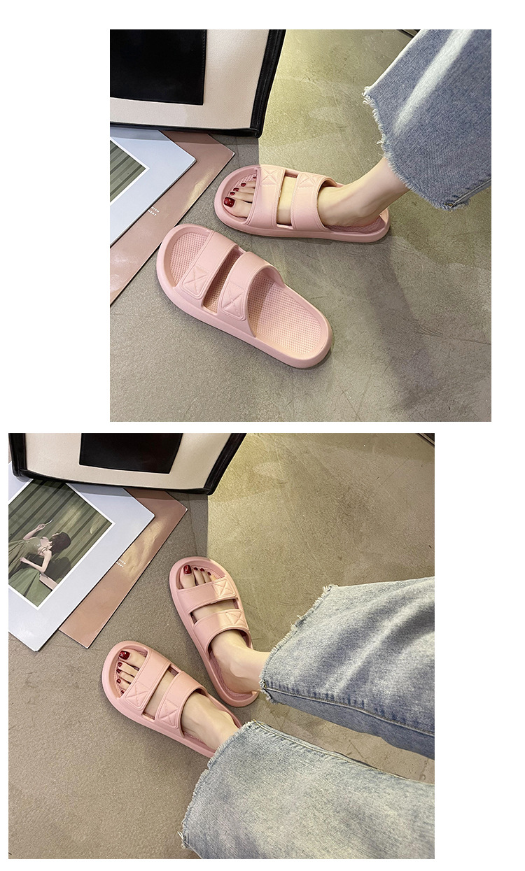 Summer Non-slip Outdoor Slides Sandals Soft Sole Indoor Bath Sandals Slippers Women Men
