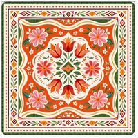 Tapis de Mahjong Américain Classique de Luxe à Motif Caleidoscope - Réduction du Bruit, Double Face, en Caoutchouc Carré, Pliable et Portable