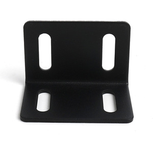 L Shaped Metal <b>Corner</b> Bracket Black Durable Furniture Hardware Connector For <b>Cabinet</b> Shelf Support - Product Image 1
