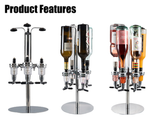 3 bottiglie appese vino bevande Dispenser Bar rotante verticale liquore erogatore Rack - Product Image 2