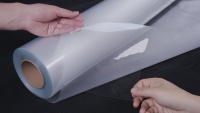 Film autocollant PET transparent effaçable à sec en vinyle laminé Surface à haute brillance de qualité machine pour le griffonnage de tableau blanc transparent
