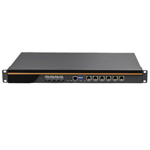 1U Rackmount Firewall Router PC <span class=keywords><strong>13th</strong></span> <span class=keywords><strong>Gen</strong></span> <span class=keywords><strong>Intel</strong></span> Core CPU 6 LAN 4 10G SFP PfSense OPNsense - Product Image 1