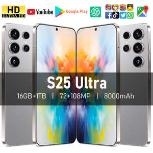 Venta al por mayor: Smartphone S25 Ultra 12GB+512GB Android 15, 8000mAh, 5G, doble tarjeta, doble modo de espera, versión desbloqueada, reconocimiento facial, 108MP - Product Image 2