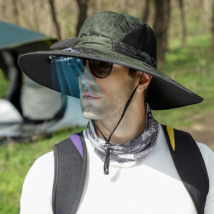 Đôi Người Hâm Mộ Ngoài Trời Mũ Câu Cá Năng Lượng Mặt Trời & USB Sạc <span class=keywords><strong>Fan</strong></span> Làm Mát Hat Của Ngư Dân Hat Hat Mặt Trời Cho Mùa Hè Ngoài Trời - Product Image 3