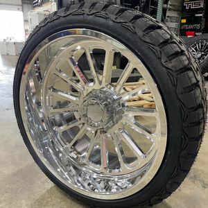 Rueda Forjada 6061-T6 <span class=keywords><strong>22x10</strong></span> 22x12 24x14 24X16 26x16 28x16 30x16 8X170 6X139.7 Personalización en Negro y Pulido para Camiones y Camionetas - Product Image 3
