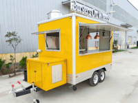 SANSHELL FS300 Remorque de camion de restauration mobile multifonctionnelle en acier inoxydable avec alimentation intégrée et caractéristiques anti-rouille pour la vente de snacks