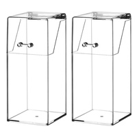 Support à stylos en acrylique transparent, organisateur de bureau carré, étagère de rangement surélevée pour armoire à miroir