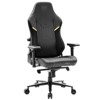Chaise de jeu en cuir PU avec logo personnalisé, chaise de jeu de luxe OEM, siège de course Esports, base métallique pivotante à 360 degrés, vente en gros