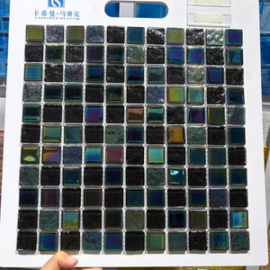 <span class=keywords><strong>Mosaïque</strong></span> en verre bleu arc-en-ciel 25x25mm pour les murs de la salle de bain et de la cuisine, <span class=keywords><strong>mosaïque</strong></span> pour hôtel, villa, piscine extérieure - Product Image 4