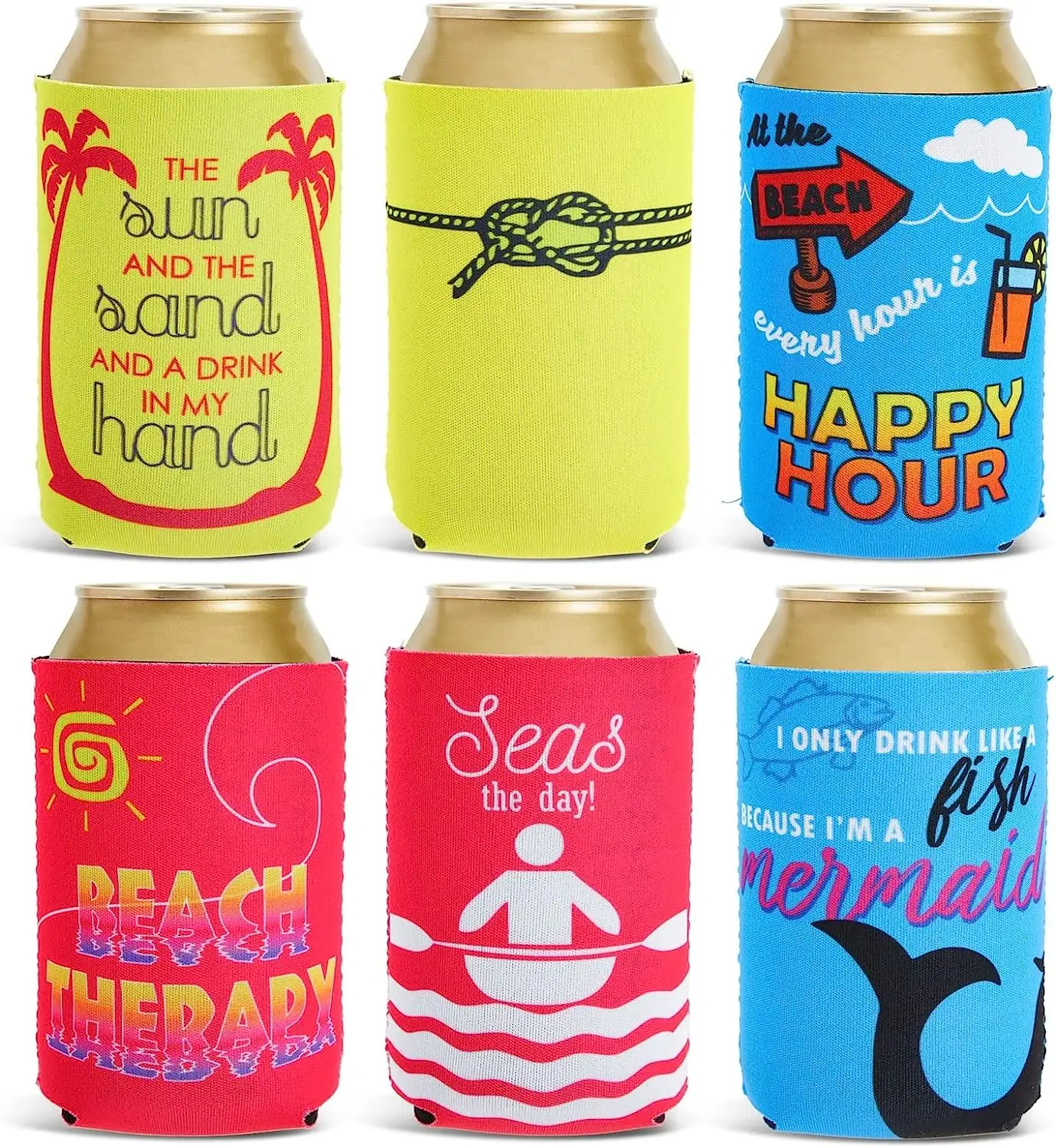 Bsbh Milieuvriendelijke Neopreen Koozies Mouw Met Sublimatie Print Voor Party Frisdrank Wijn Bier Drinkblik Can Cover Koeler