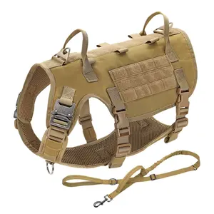 五件套狗套装战术狗背带皮带和项圈套装酷狗训练背心套装