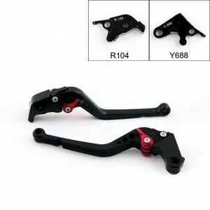 Tiempo palancas de embrague de freno para Yamaha YZF R6 2005-2014 YZF R1 2004, 2005, 2006, 2007, 2008 R6S negro