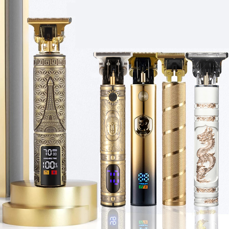 Китайская электрическая машинка для стрижки волос T9, профессиональный триммер с прямой зарядкой от Usb, Беспроводная Бритва, Мужская машинка для стрижки волос