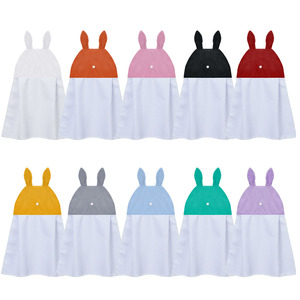 Serviette à main vierge en tissu gaufré pour sublimation, avec oreilles de lapin à suspendre, pour impression par transfert thermique personnalisée, décoration de salle de bain - Product Image 4