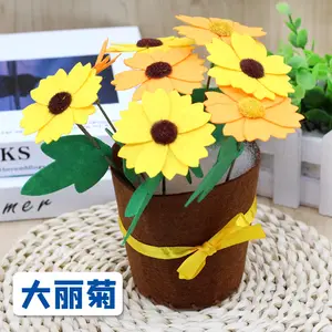 Mother's Day Felt Flower Different Kinds Of Flowers Decoration Craft Kit With Accessories