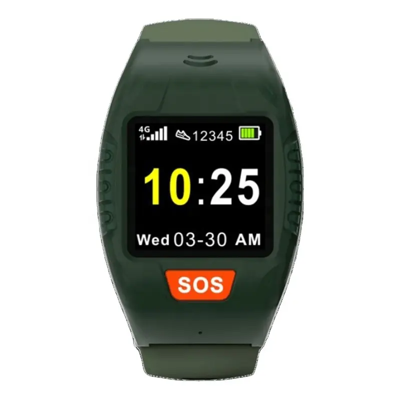 4G L12 Tracker dispositivo per la cura della sicurezza sanitaria del minatore orologio con 2 vie di chiamata cardiofrequenzimetro SOS braccialetti