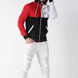 High Quality <b>Men</b> Zipper Hoodies Cotton Polyester Zipper Hoodies Low MOQ Top Fashion 100% Cotton Full Zipper Street <b>Hoodie</b> - Product Image 4