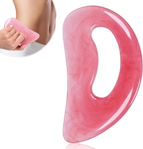 Herramienta de Gua Sha de Resina Natural para Masaje Anticelulítico, Drenaje Linfático, Rostro, Espalda, Piernas, Tabla de Guasha para Moldear el Cuerpo Femenino - Product Image 2